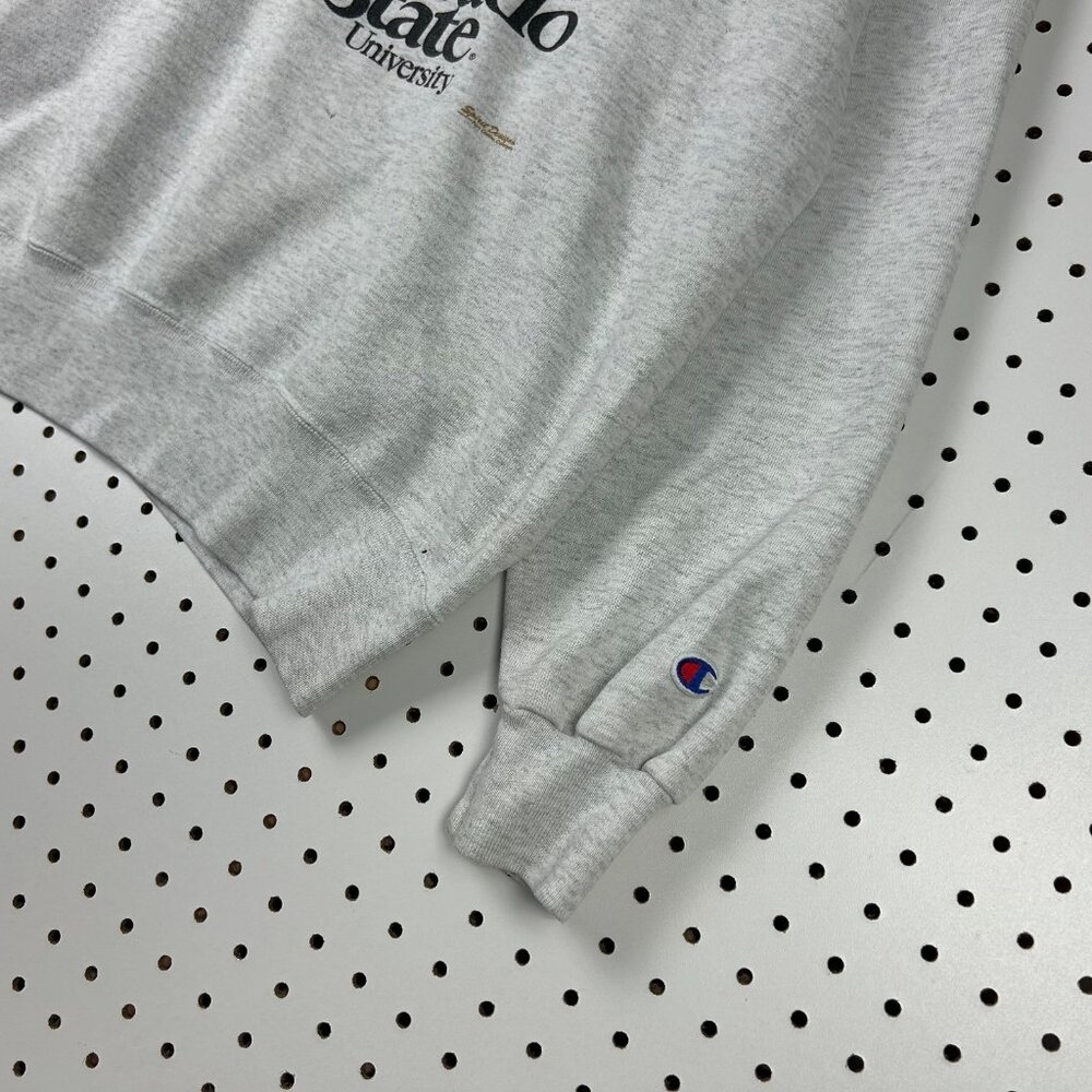 Colorado State Rams Vtg Crewneck Large‎ Sweatshirt 90s Gray Graphic Jumper - Picture 3 of 7